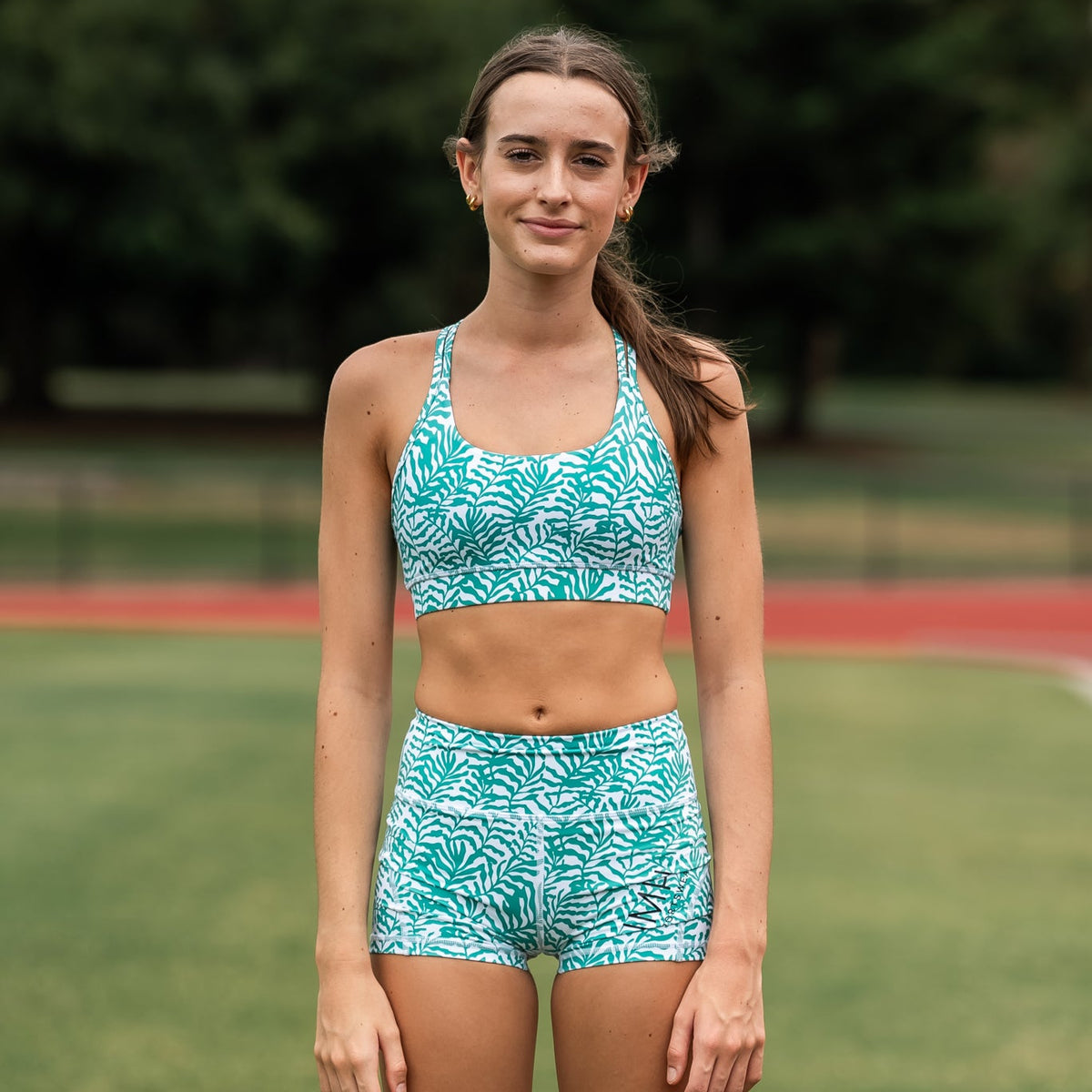 IMPI High Waisted Running Short - Summer Greens