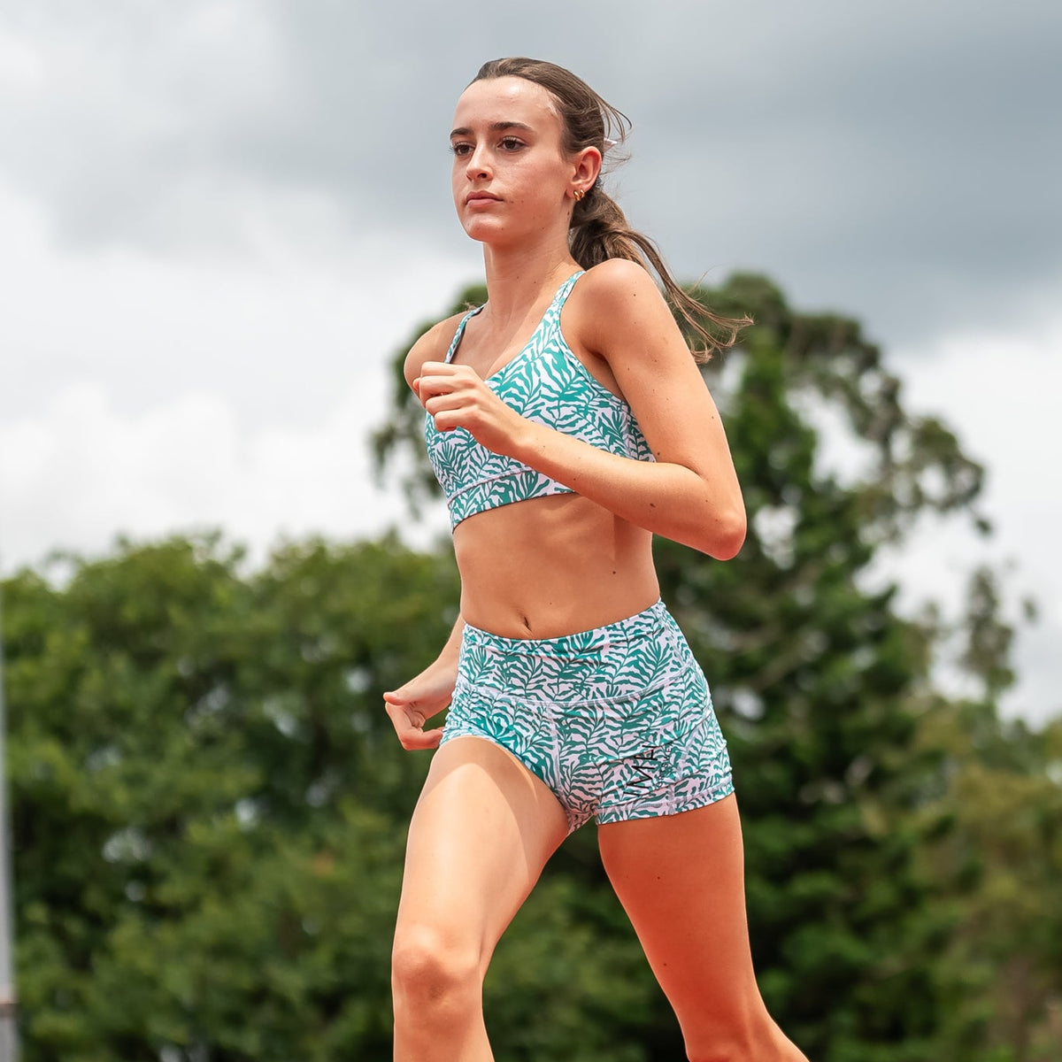 IMPI Running Loop Bra Top - Summer Greens