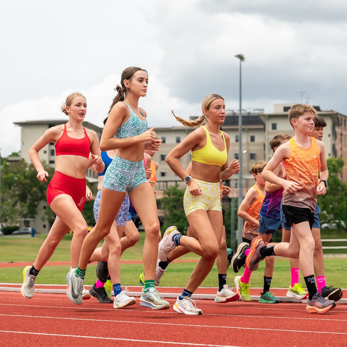 IMPI High Waisted Running Short - Summer Greens