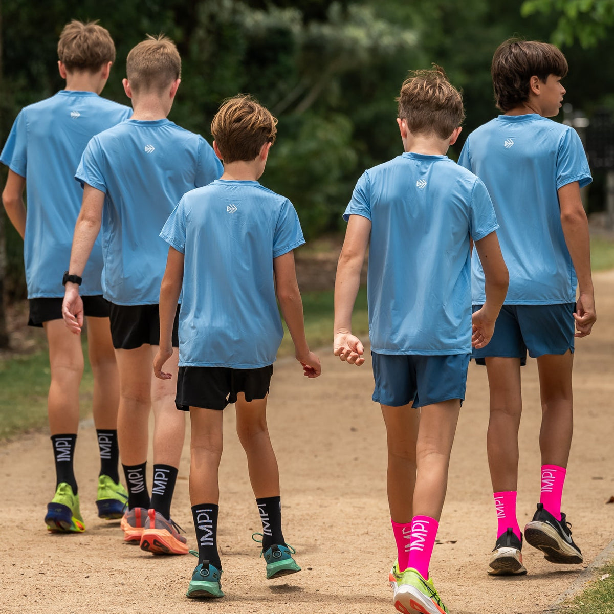 IMPI Boys Running Tee - Diesel Blue