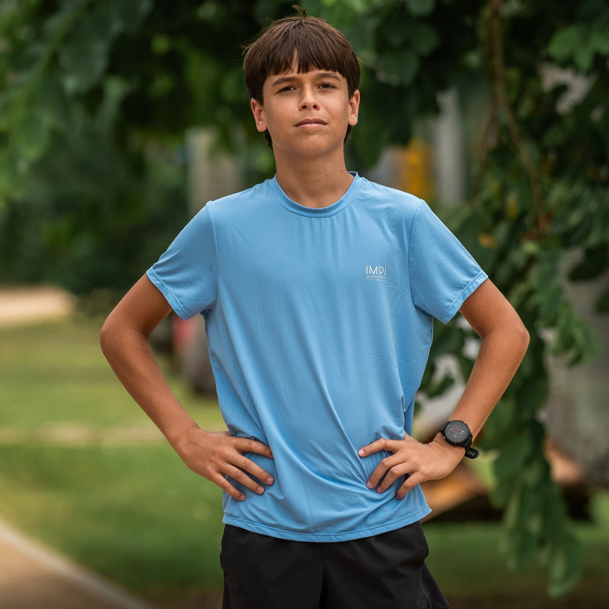 Unisex Powder Blue Running T-Shirt