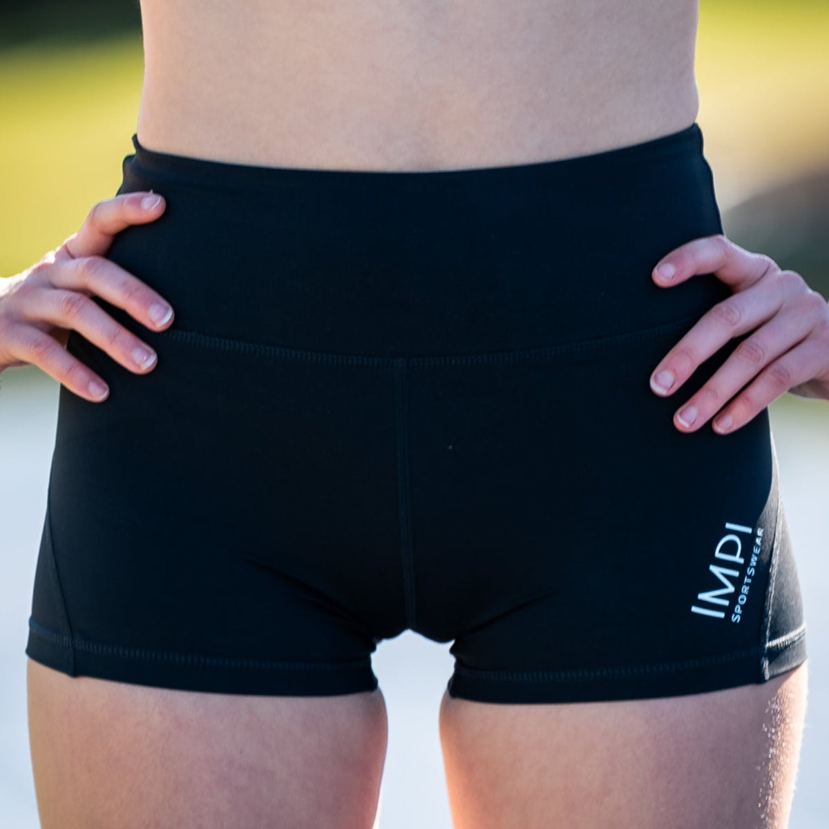black running shorts for girls