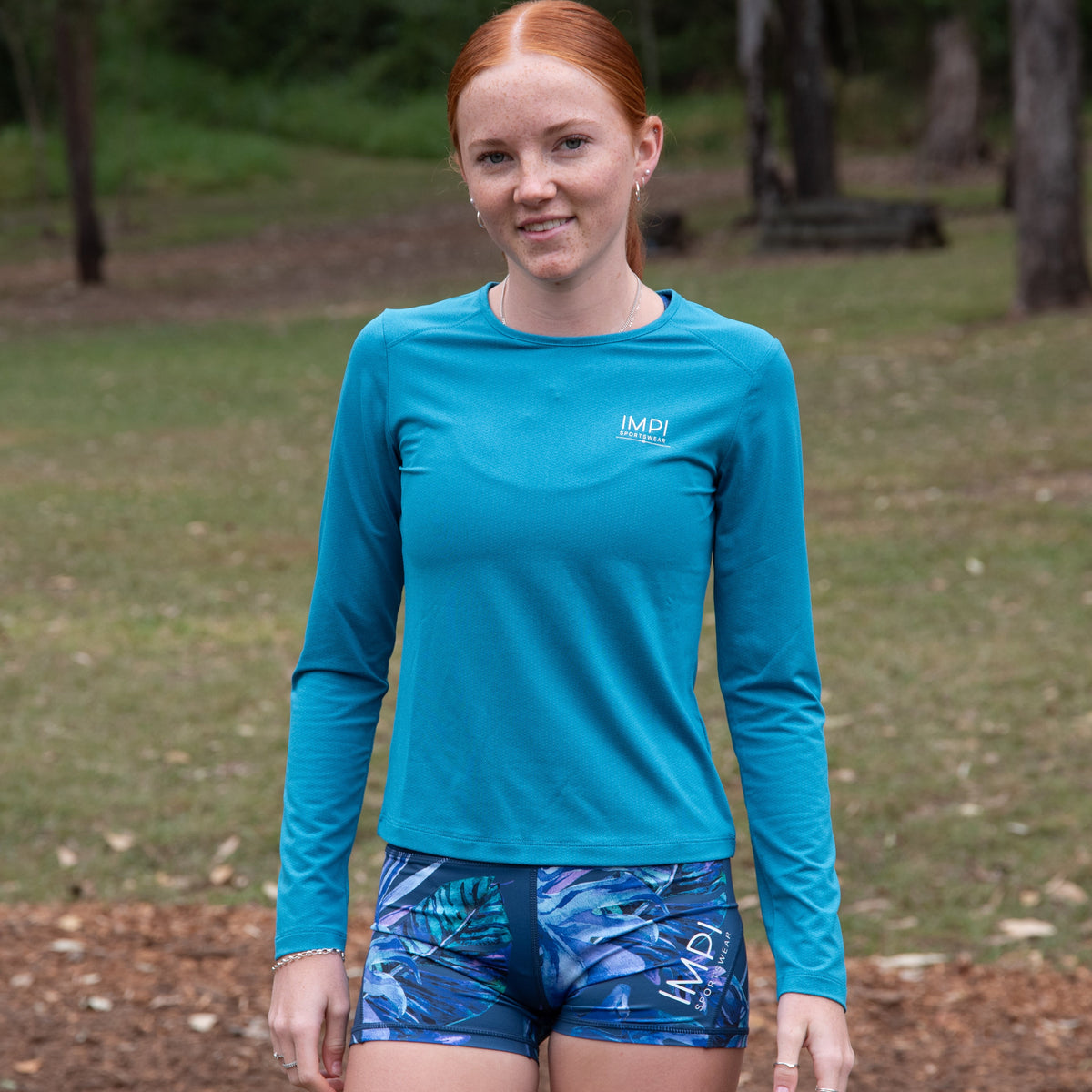 IMPI Long Sleeve Running Tee - Teal