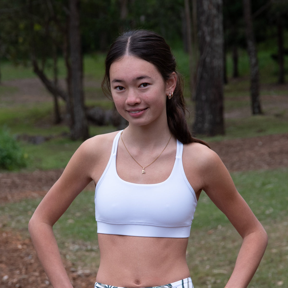 IMPI Running Loop Bra Top - White