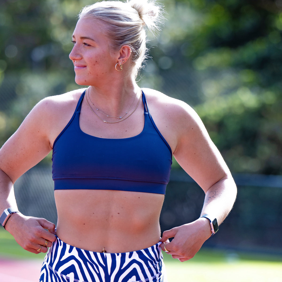 IMPI Running Loop Bra Top - Navy