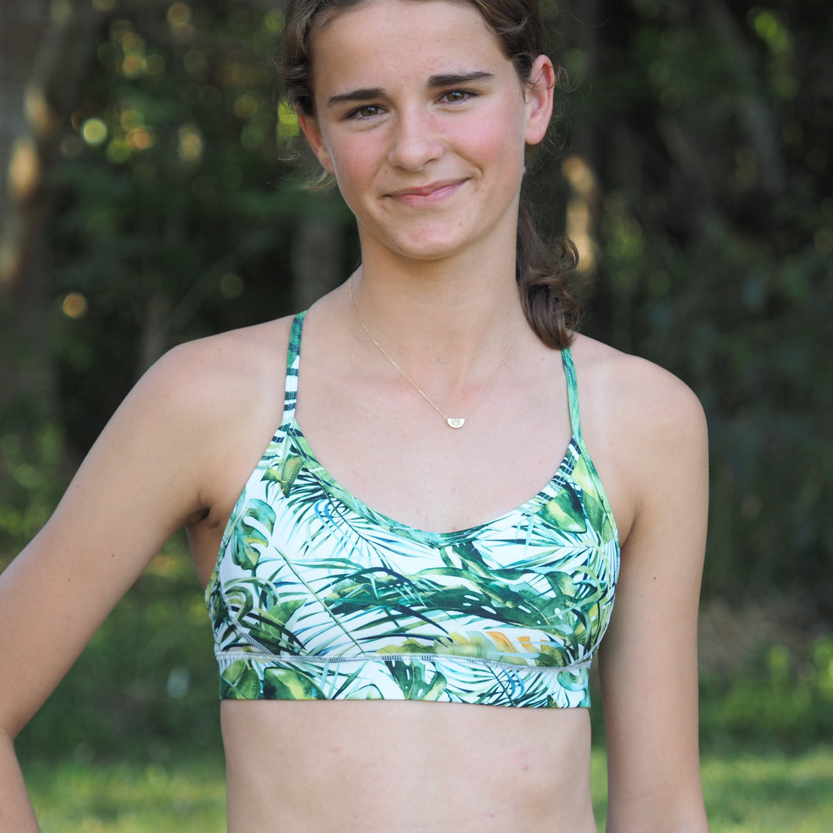 Hold High Support Sports Bra - Jungle Green